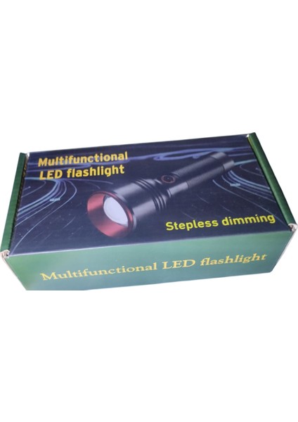 GK-6900 Profesyonel El Feneri | 20 W – 2000 Lümen – 6800 Mah x 2 Batarya – Zoomlu – Type-C Şarj – Flash Modlu fiyatları