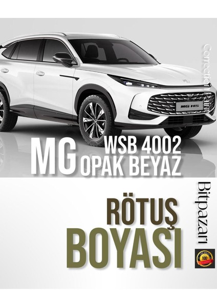 Mg , ( Zs, Zs Ev, Ehs, Hs, Mg4 ) – Wsb 4002 Beyaz 20ML Rötuş Boyası | Çizik ve Taş Izi Onarıcı