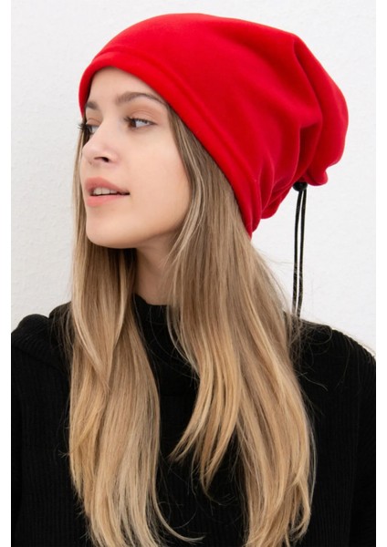 2 Adet-Kırmızı-Siyah Polar Ipli Bere ve Boyunluk - 1 Adet Siyah ve 1 Adet Kırmızı Fiyatı fiyatları