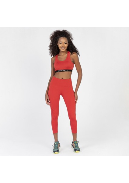 Kadın Koşu Taytı Lifted Mid Kırmızı modelleri