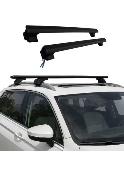 Trophybars Kilitlenebilir (120 Cm) Siyah Ara Atkı - Volvo S40 Iı (2003-2012) Sedan ile Uyumlu Tavan Barı fiyatları