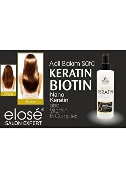 Keratin Saç Bakım Sütü Kırılma ve Dökülmelere Karşı 250 ml Biotin İçerir fırsatları