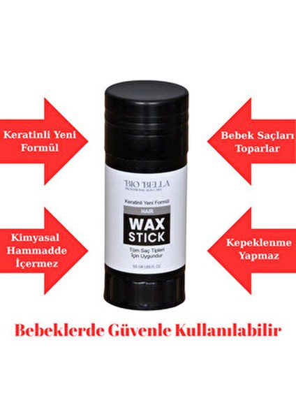 Hair Wax Stick Doğal İçerikli Saç Sabitleyici Balmumu 50 ml Tüm Saç Tipleri İçin fırsatları