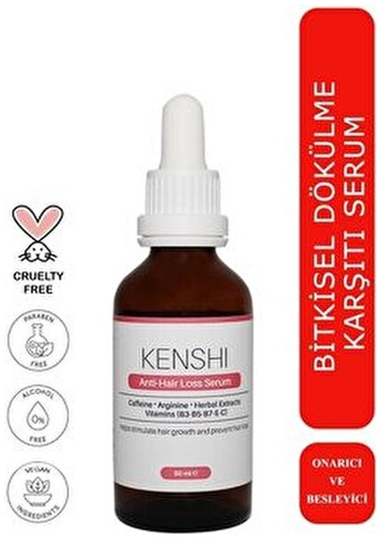 Bitkisel Saç Serumu Dökülmeye Karşı Etkili 50 ml Arginin ve Kafein İçerir fiyatları