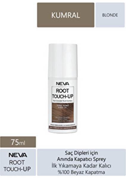 Touch-Up Saç Kapatıcı Sprey Küllü Kumral Doğal Görünüm 75 ml Kadın Kullanımı İçin fiyatları