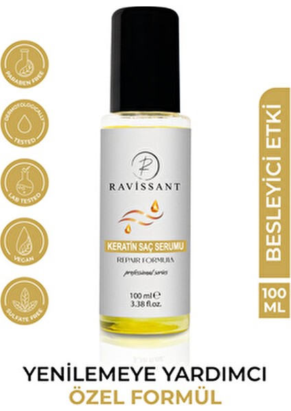 Keratin Saç Serumu 100 ml Besleyici ve Parlaklık Veren Tüm Saçlar İçin modelleri