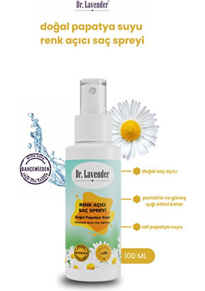 Renk Açıcı Saç Spreyi Doğal Papatya Suyu İçerir 2 Adet 100 ml fırsatları