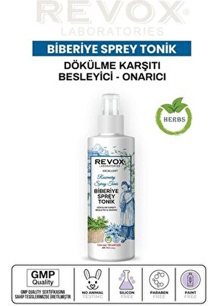 Biberiye Sprey Toniği Tüm Saç Tipleri İçin Hacim Verici 200 ml Doğal İçerik fırsatları