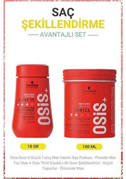 Dust It 10G Mat Pudra+Osis Thrill 100ML Lifli fiyatları