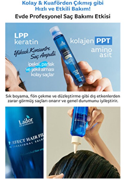 Konsantre Saç Bakım Serumu Zengin Kolajen ve Amino Asit İçeriği 13 ml