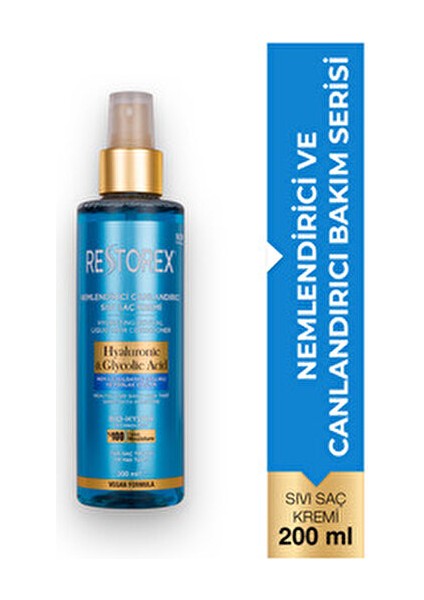 Hyaluronic ve Glycolic Asitli Sıvı Saç Kremi 200 ml Parlak ve Sağlıklı Saçlar için modelleri