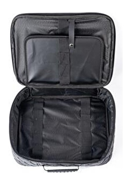 Kuaför Çantası Kapitone Tasarım Suni Deri Malzeme Siyah 30x38 cm