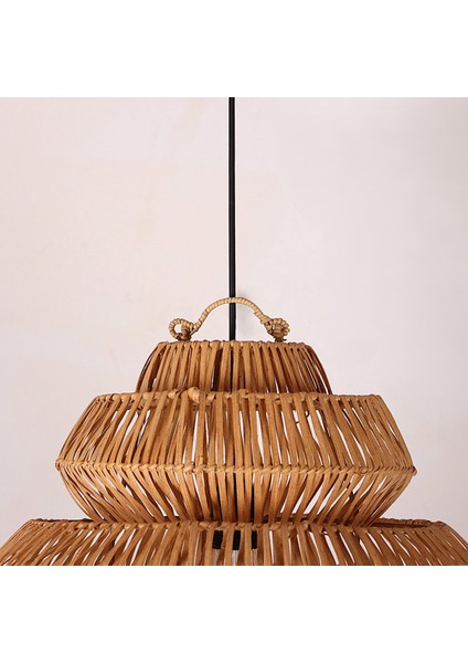 Mylamp Rattan Lucy Aydınlatma 40X40 cm El Yapımı Doğal Avize fırsatları