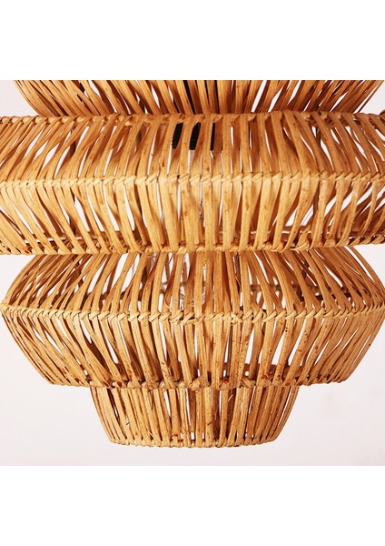 Mylamp Rattan Lucy Aydınlatma 40X40 cm El Yapımı Doğal Avize indirimleri