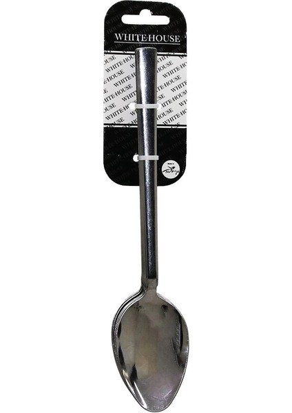 6 Parça Eko Çubuk Sade Metal Yemek Kaşık 2mm (5148)