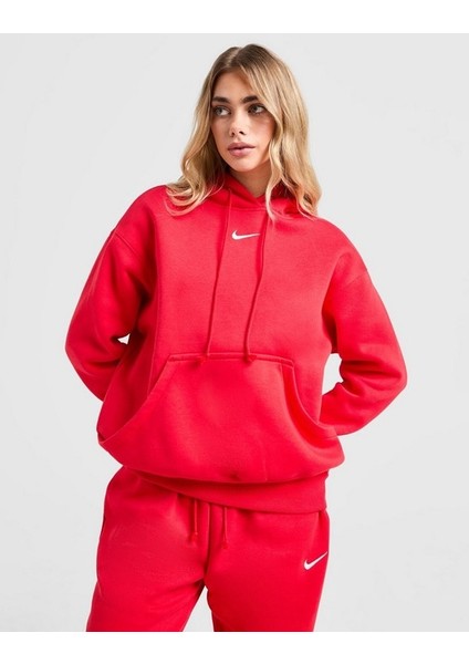 Phoenix Kadın Kırmızı (Içi Polarlı Loose Fıt ) Sweatshirt-Sportxoutlet