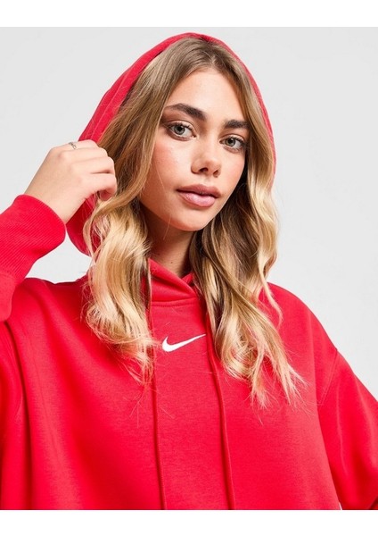 Phoenix Kadın Kırmızı (Içi Polarlı Loose Fıt ) Sweatshirt-Sportxoutlet fırsatları