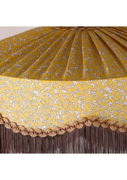 Mylamp Zarafet Saçaklı Kumaş Avize 50X30 cm modelleri