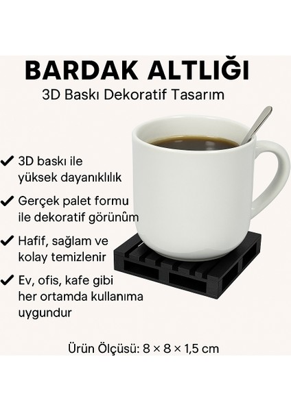 Mini Palet Bardak Altlığı