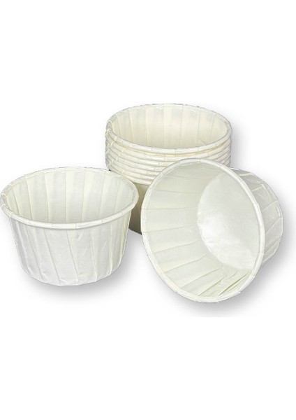 Kağıt Muffin Cup Cake Kek Kalıbı Beyaz