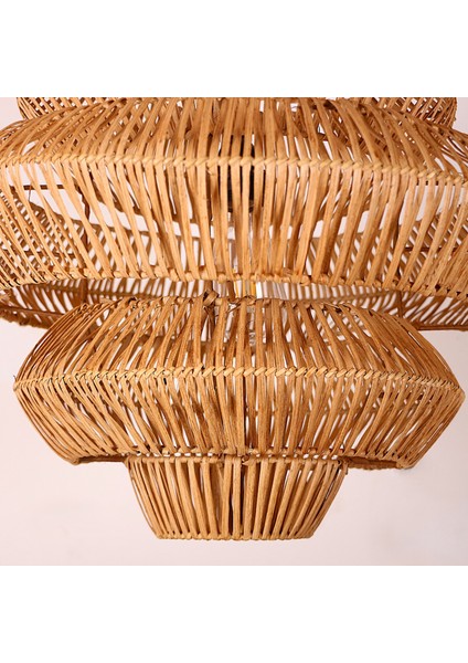 Mylamp Rattan Lucy Aydınlatma 50X50 cm El Yapımı Doğal Avize fırsatları
