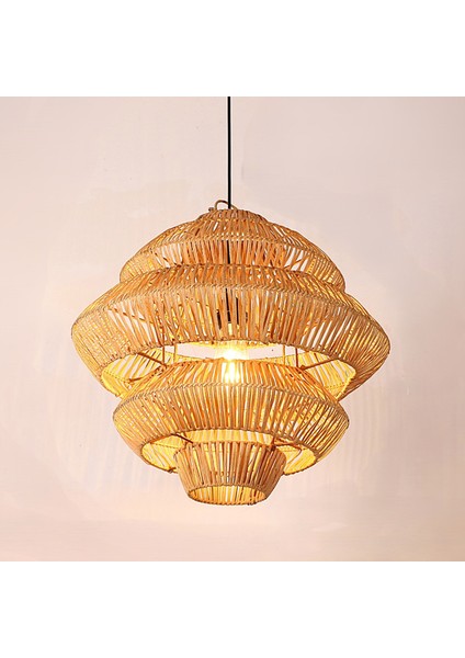 Mylamp Rattan Lucy Aydınlatma 50X50 cm El Yapımı Doğal Avize indirimleri