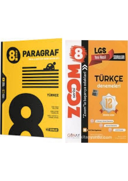 8.sınıf Türkçe Paragraf Soru Bankası ve Türkçe 12'li Branş Denemesi