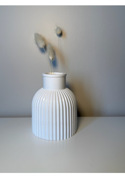 Mini Fitilli Vazo (Oluklu) | Modern Dekoratif Vazo fiyatları