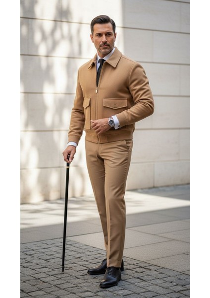 Erkek Oversize Kaşe Mont Siyah – Kalın Kumaş Şık Kışlık Mont fırsatları