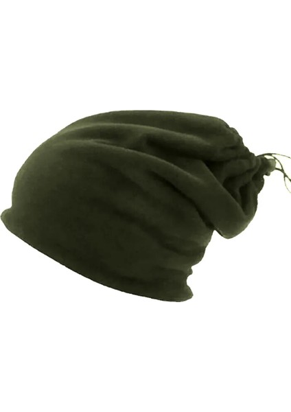 2 Adet Haki Renk Fiyatı - Kadın Erkek Kışlık Termal Polar Ipli Bere Şapka Boyunluk Olabilen Atkı-Haki Yeşil fiyatları