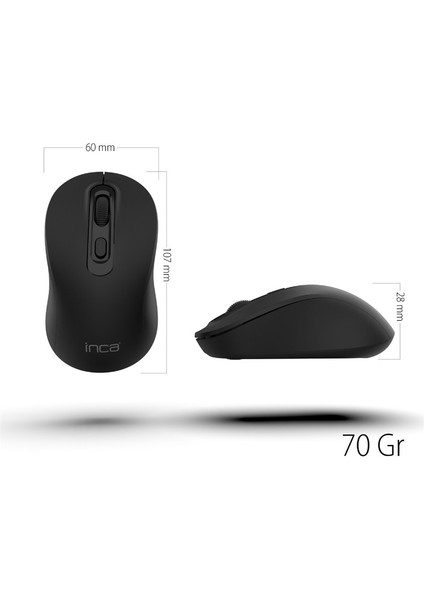 IWM-288T Bluetooth + Wıreless Ergonomıc Desıgn Sılent Mouse fiyatları