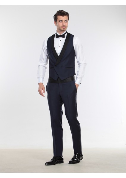 Saks Fitted Fit Şal Yaka Klasik Yelek fiyatları