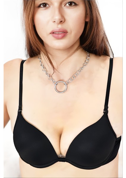 Yuvarlak Halkalı Modern Tasarım Metal Zincir Kolye, Şık Ve Dikkat Çekici Aksesuar fırsatları