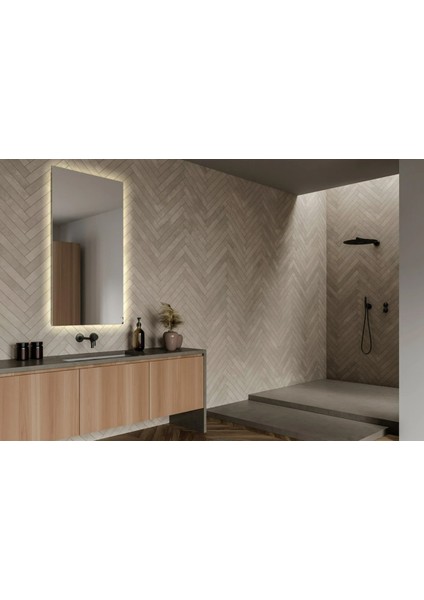 70X40 cm Gün Işığı LED Dekoratif Banyo Aynası modelleri