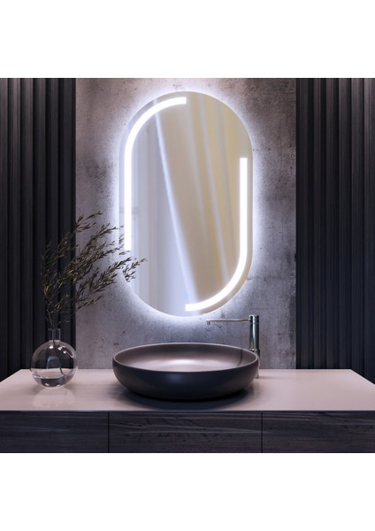 "sd" Ledli Kumlamalı Dokunmatik Sensörlü Trafolu Makyaj Aynası Banyo Aynası fiyatları