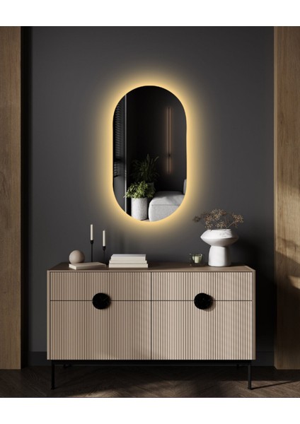 90X65 cm Gün Işığı LED Dekoratif Banyo Aynası fiyatları