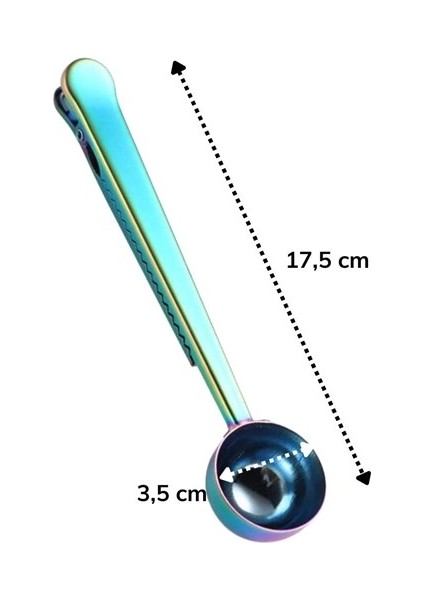 Mandallı Kahve Ölçü Kaşığı Renkli Çok Fonksiyonlu Paslanmaz Çelik Kaşık (5148) modelleri