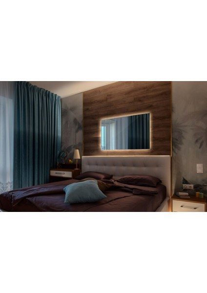90X65 cm Gün Işığı LED Dekoratif Banyo Aynası fiyatları