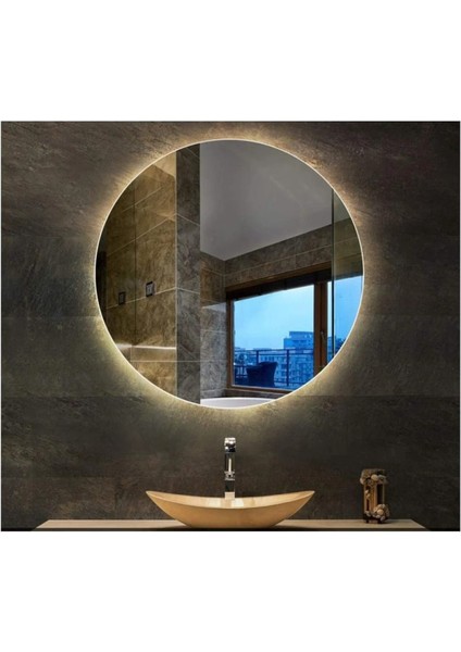 65 cm Beyaz LED Dekoratif Banyo Aynası