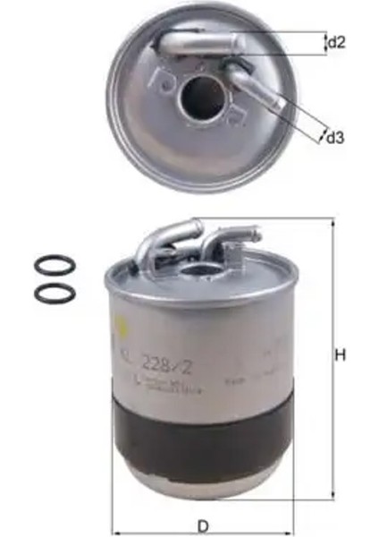 KL2282D Yakit Filtresi 05117492AA 05175429AA 05175429AB