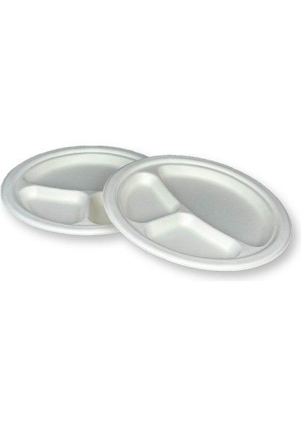 26CM 3 Gözlü Ekolojik Kağıt Karton Tabak Kase modelleri