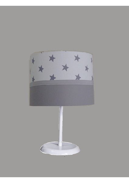 Beyaz Yıldızlı M-503 Gri 2.li Set Kumaş Kaplama Genç ve Çocuk Odası Avize ve Abajur Takımı fiyatları