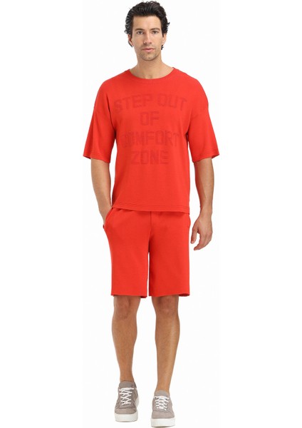 Turuncu Bisiklet Yaka Jakarlı Triko indirimleri