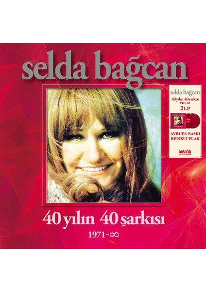 Selda Bağcan / 40 Yılın 40 Şarkısı (Renkli 2lp 26 Şarkı) (Plak)