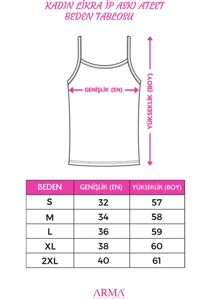 Kadın Pamuklu Likralı İp Askılı Atlet Siyah 3'lü Paket Esnek Rahat Kumaş