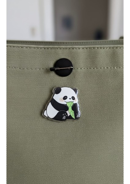 Panda Rozet Sevimli Panda Bambu Rozet Kawaii Rozet Pin Kadın Broş Çanta Süsü fiyatları