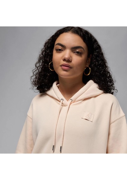 Jordan Flight Fleece Satin Lined Pullover Hoodie ( Içi Polarlı Loose Fıt)-Sportxoutlet modelleri