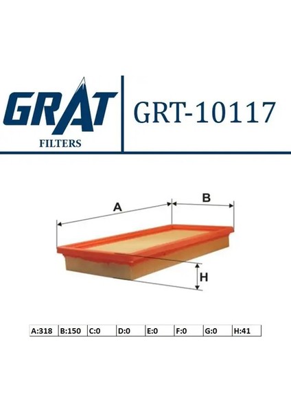 10117 Hava Filtresi 46783544