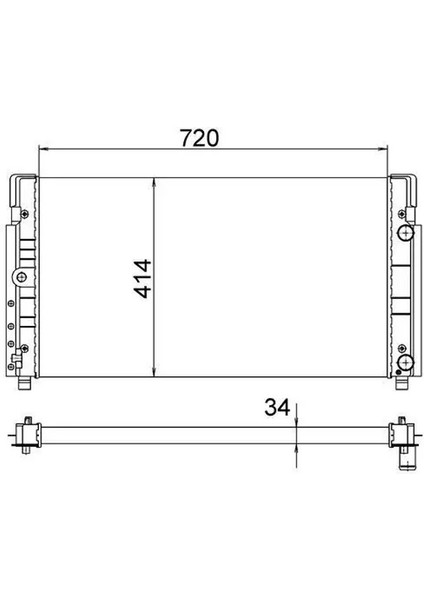 CR1533000S Motor Radyatoru 7D0121253 7D0121253C