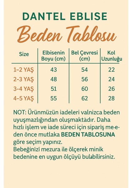Kız Bebek Çocuk Dantel Güpürlü Doğum Günü Parti Düğün Özel Gün Tüllü Astarlı Prenses Abiye Elbise